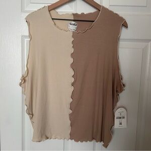 ARULA Ribbed Sleeveless Tank Top Size 3X